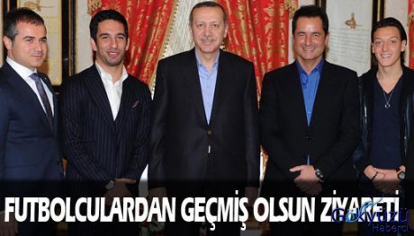 Futbolculardan Başbakan a ziyaret
