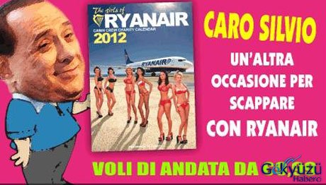 Havayolu ndan Berlusconi ye kaçamak lık yer