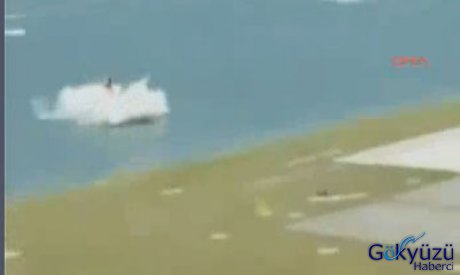 Piste metreler kala çakıldı VİDEO