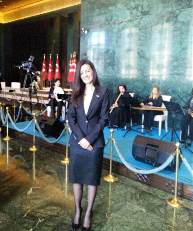 Sinem'de Cumhurbaşkanı'nın Resepsiyonundaydı