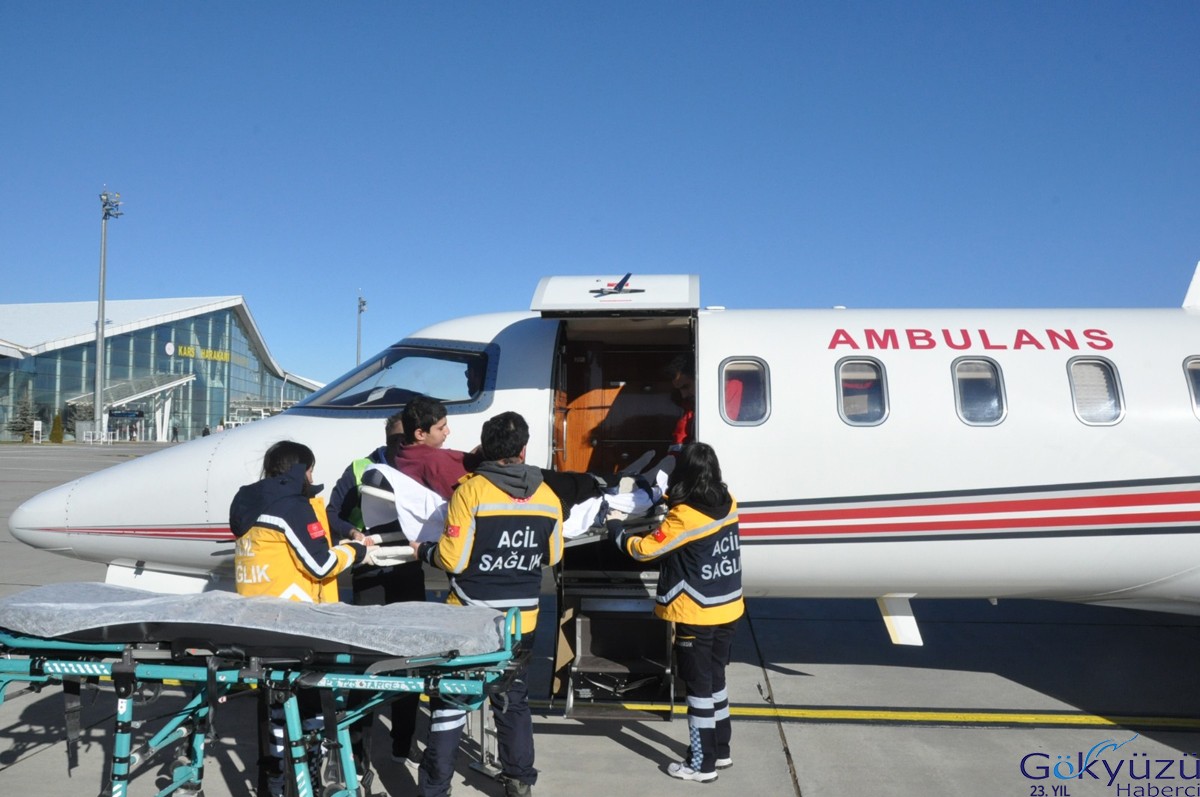 Ambulans uçak, 70 yaşındaki hasta için havalandı