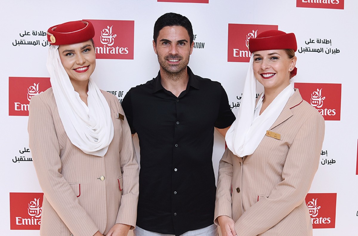Emirates, Arsenal Teknik Direktörü Mikel Arteta'yı ağırladı