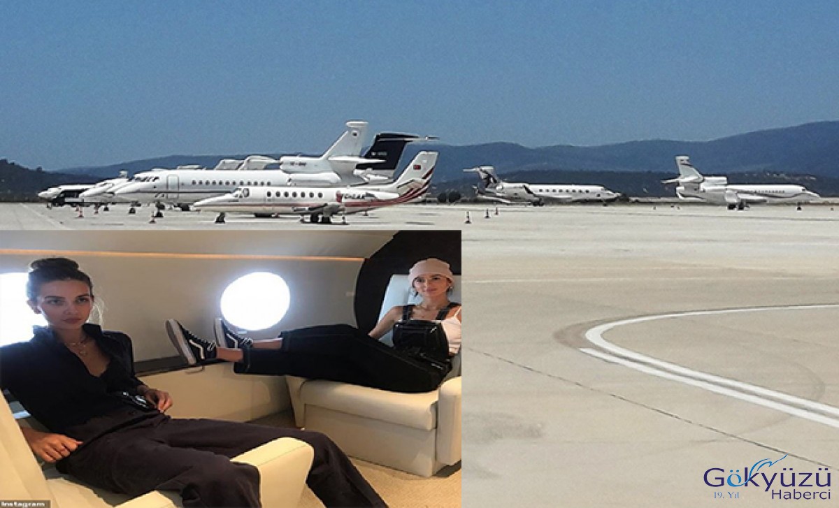 Milas Havalimanı özel jetlerle doldu....