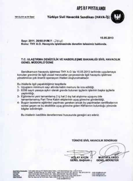 Grev Nedeniyle Uçuş Güvenliği Tehlikede..